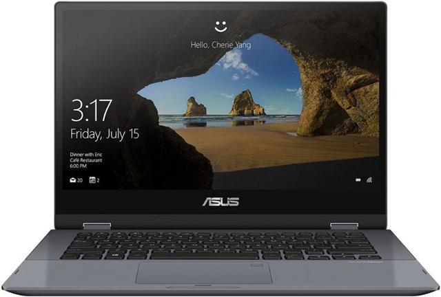 Asus Vivobook Flip 14 TP412 Laptop 14" Intel Core i3-7020U 2.3GHz in Star Grey in Excellent condition