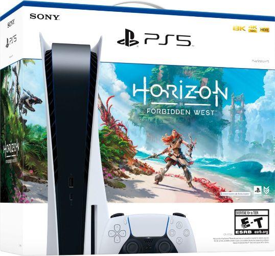 Sony PlayStation 5 (Disc Edition) Gaming Console | Horizon Forbidden West (Bundle) in White in Brand New condition