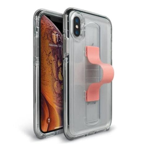 BodyGuardz  SlideVue Phone Case for iPhone XS Max - Clear Pink - Brand New